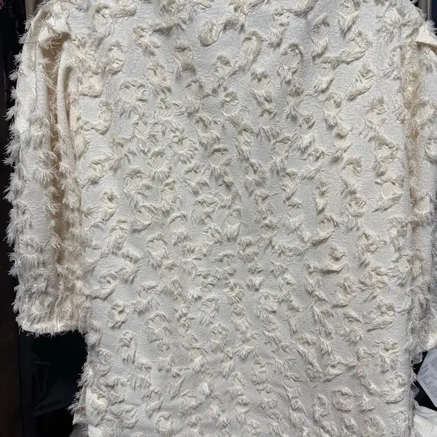 [BUNJANG] ZARA Blouse XS Cream Textured / 자라 블라우스 XS (새상품)