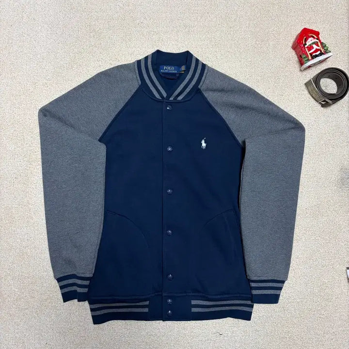 [BUNJANG] Polo Ralph Lauren New QR Tab Baseball Varsity Jacket / S) 새상품급 신형 큐알탭 폴로 랄프로렌 베이스볼 바시티 자켓