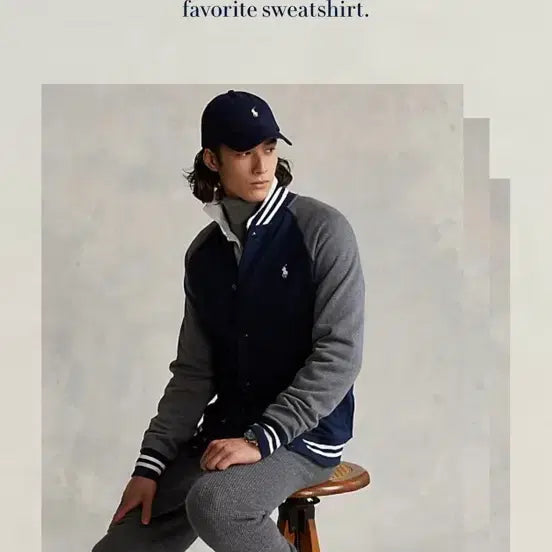 [BUNJANG] Polo Ralph Lauren New QR Tab Baseball Varsity Jacket / S) 새상품급 신형 큐알탭 폴로 랄프로렌 베이스볼 바시티 자켓