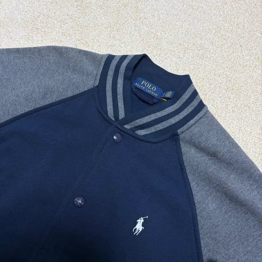 [BUNJANG] Polo Ralph Lauren New QR Tab Baseball Varsity Jacket / S) 새상품급 신형 큐알탭 폴로 랄프로렌 베이스볼 바시티 자켓