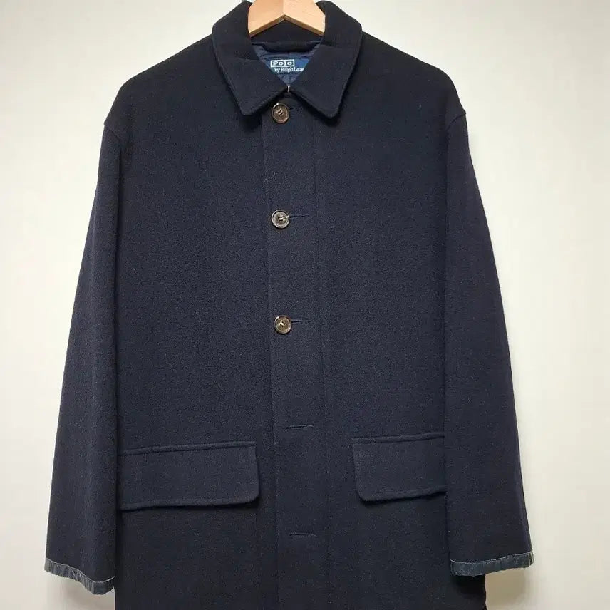 [BUNJANG] Polo Ralph Lauren Navy Half Coat / 폴로랄프로렌 반코트