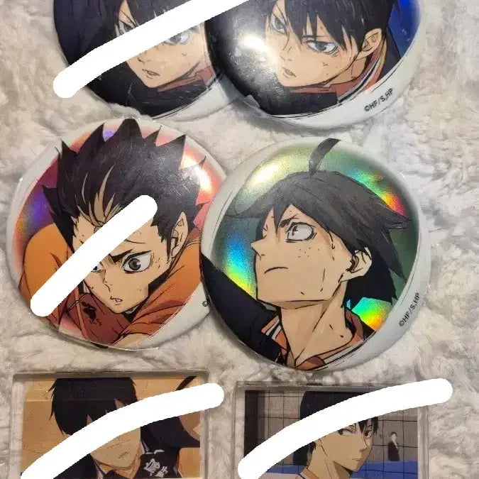 [BUNJANG] Daiso Haikyuu!! Acrylic Block &amp; Big Can Badge Set / 다이소 하이큐 아크릴블럭,빅캔뱃지
