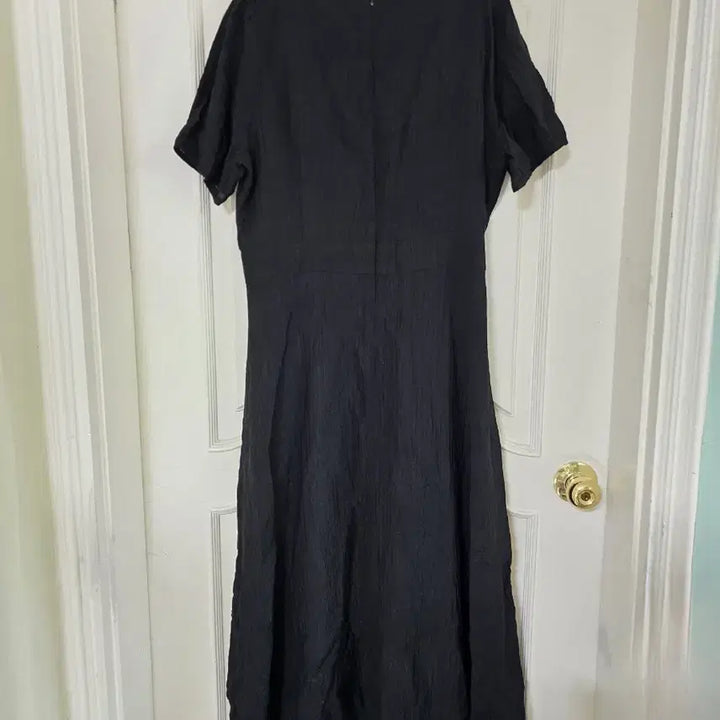 [BUNJANG] ririnco Black V-neck Long Dress Size 4 / 리리앤코 블랙 브이넥 원피스(4사이즈)