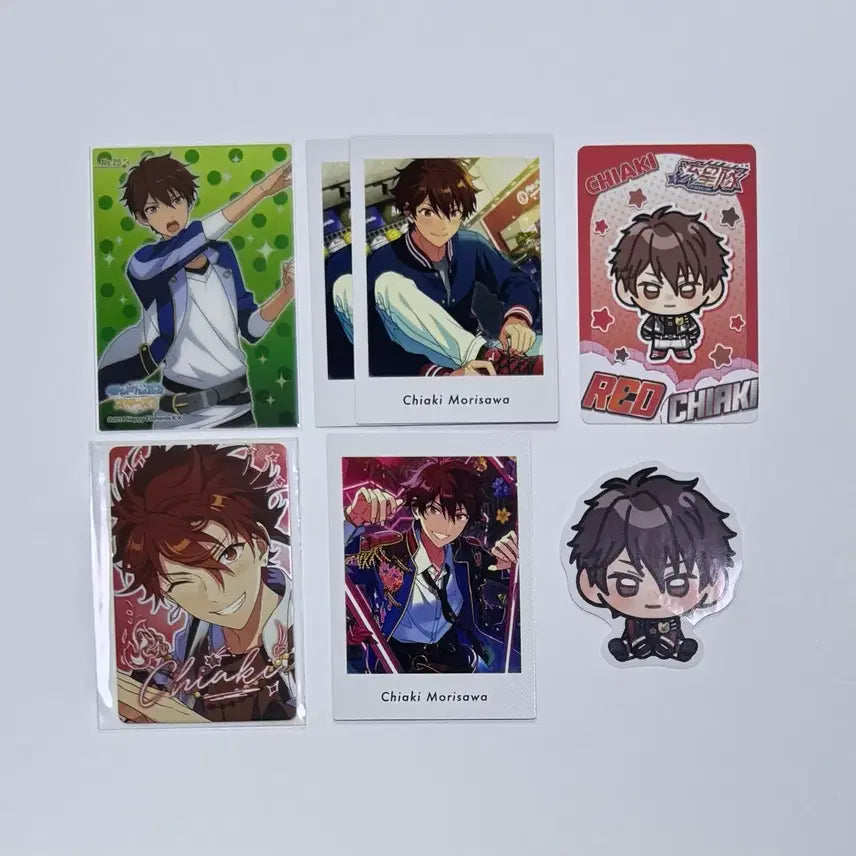 [BUNJANG] Ensemble Stars Chiaki Fashots Clear Card Set / 앙스타 치아키 파샷츠5탄 클리어카드 와글와글 포카 스티커 9주년 포카