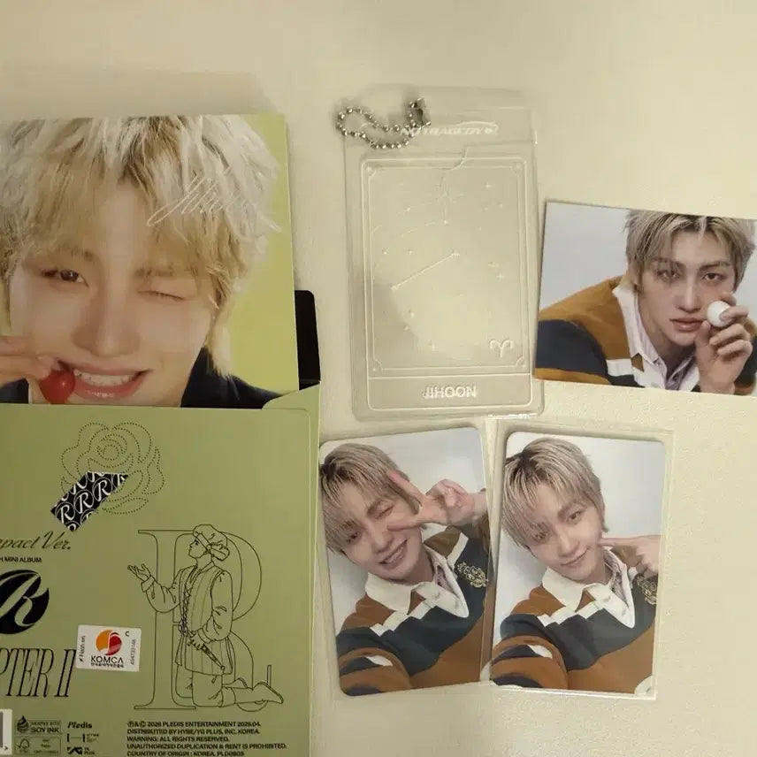 [BUNJANG] TWS Rush Compact Album Jihoon Photocard Set / TWS 컴팩반 러쉬 지훈앨범+미니카드1 + 포카 2 +별자리홀더