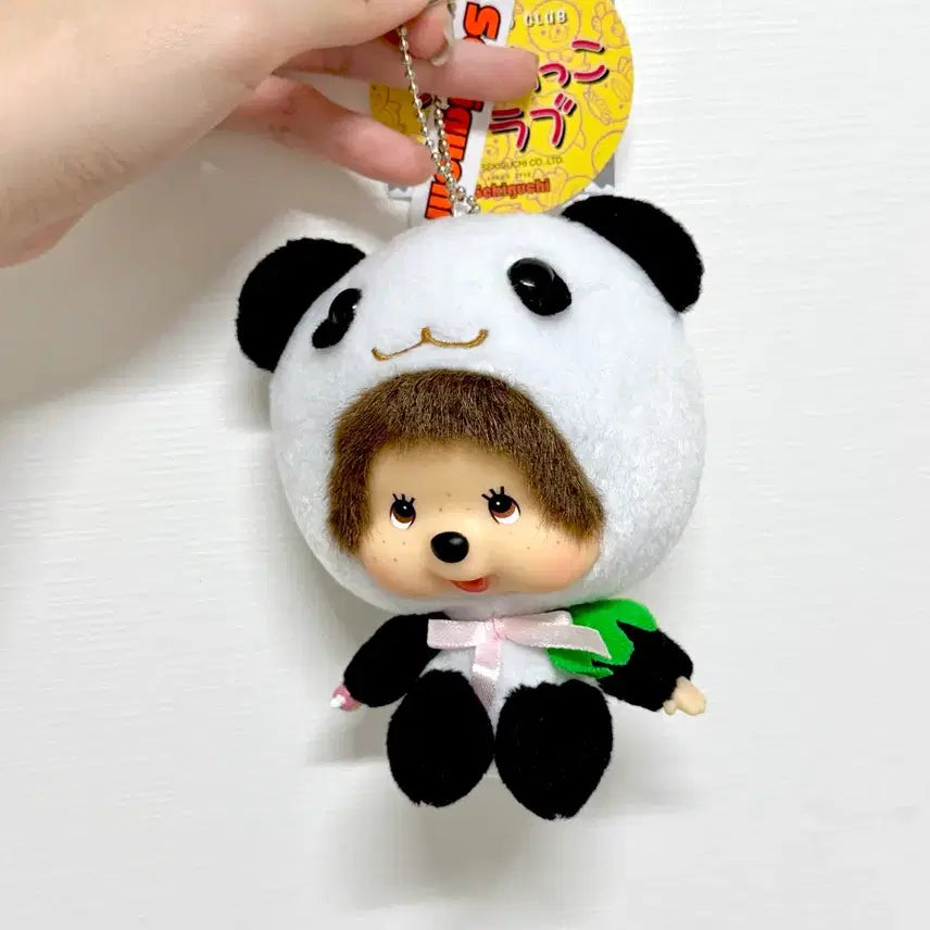 [BUNJANG] Panda Chamacco Monchhichi Keychain (New) / 팬더 차메코 몬치치 키링 (새상품)