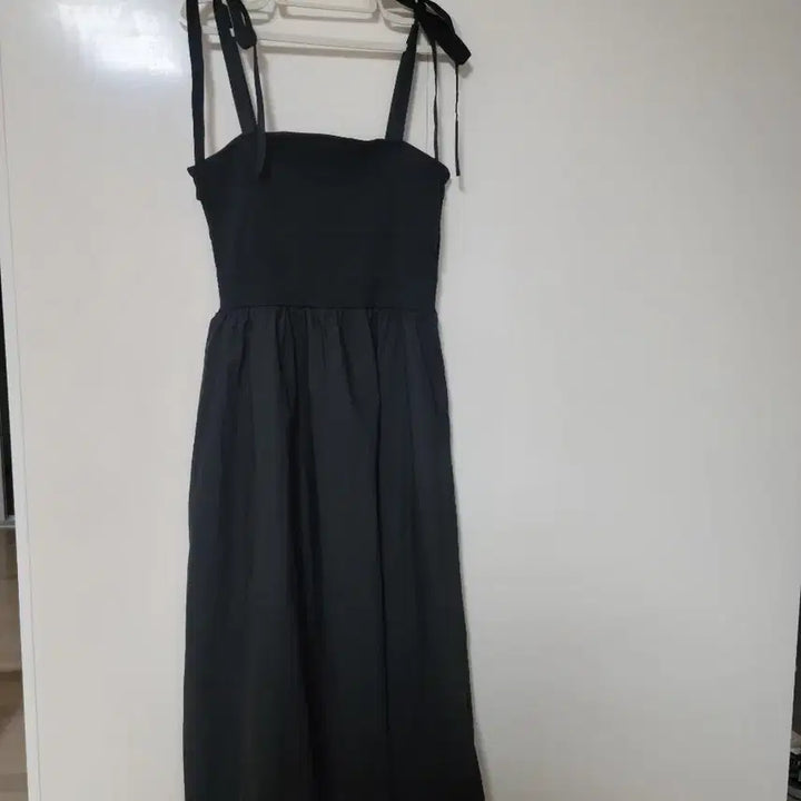 [BUNJANG] COS Black Long Dress Smocked Waist / COS 블랙 롱 원피스스모크밴딩