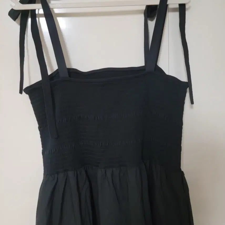 [BUNJANG] COS Black Long Dress Smocked Waist / COS 블랙 롱 원피스스모크밴딩
