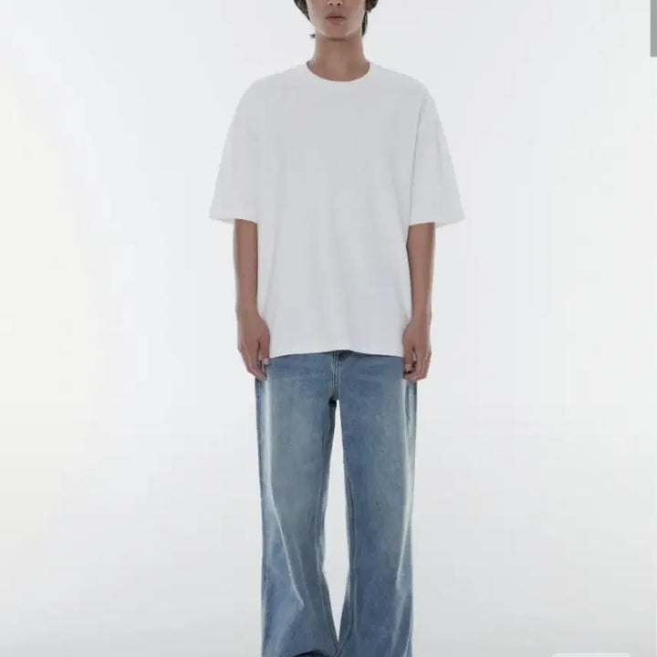 [BUNJANG] Musinsa Cool Standard Wide Denim Pants (Light Indigo 26) / 무신사 쿨탠다드 와이드 데님팬츠 (라이트인디고 26)