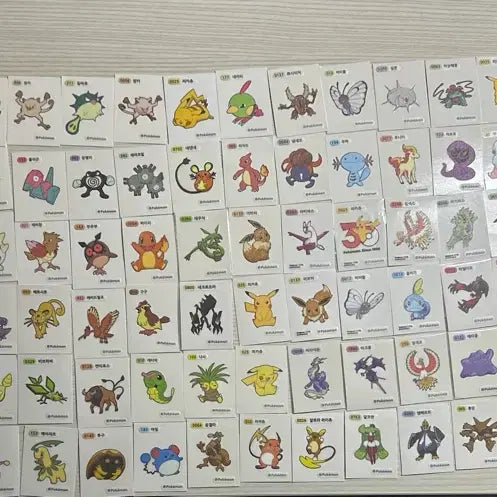 [BUNJANG] Pokemon Stickers Bundle Set / 포켓몬 띠부씰