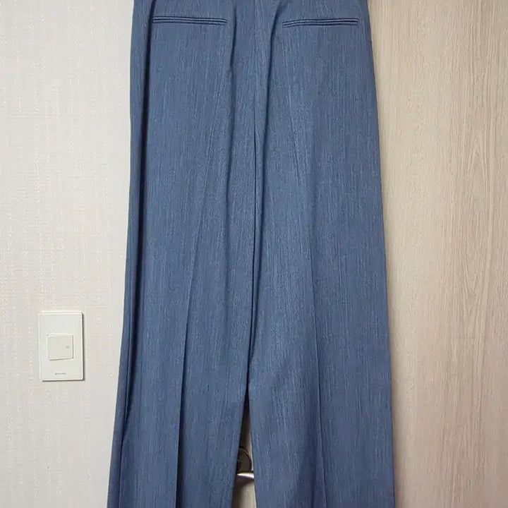 [BUNJANG] Thenamugrim Blue Pintuck Pants (Size 66) / (새상품) 더나무그림 블루 핀턱 팬츠 66