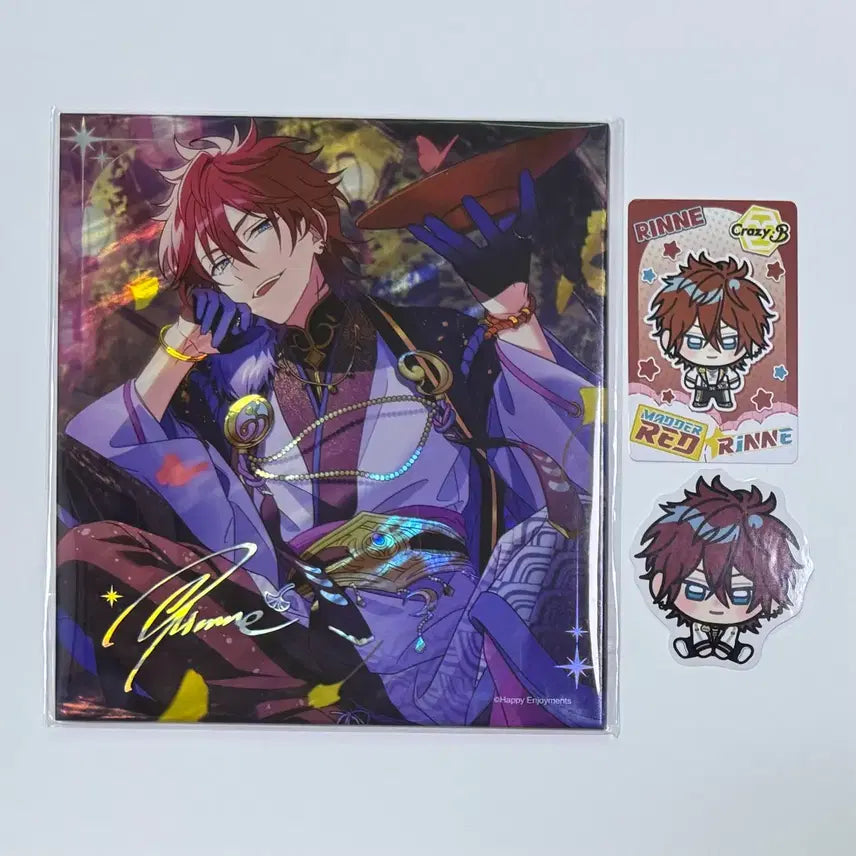 [BUNJANG] Ensemble Stars! Amagi Rinne Manyo Shikishi, Wagle Wagle Galaxy Photocard Sticker / 앙스타 만개 색지 아마기 린네 와글와글 갤럭시 포카 스티커