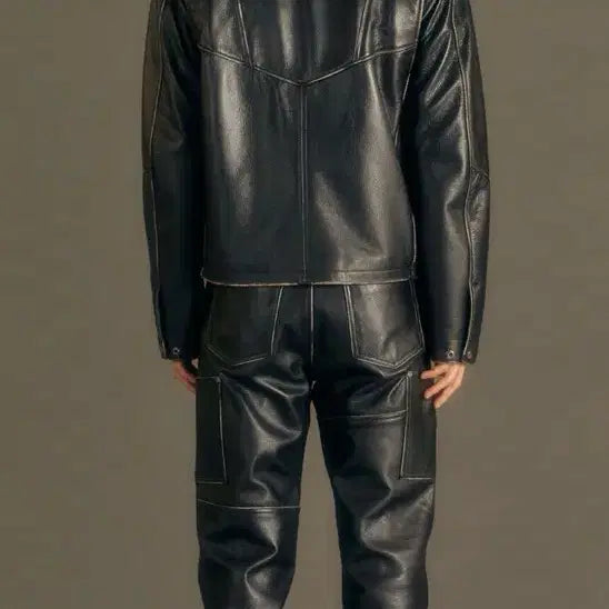 [BUNJANG] Andersson Bell DRESZEN Leather Zip-Up Jacket / 앤더슨벨 DRESZEN LEATHER ZIPUP JACKET