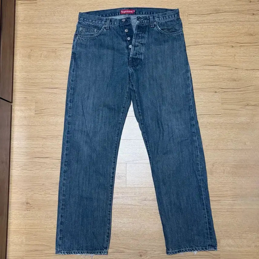 [BUNJANG] Supreme 90s Made in USA Denim Jeans / 90s 슈프림 데님 MADE IN USA 청바지 풀카운트 뤡코즈 아프레쎄