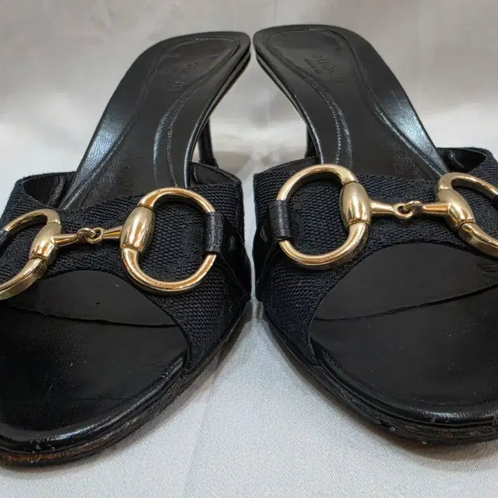 [BUNJANG] Gucci Horsebit Black Mule Heels / (정품)구찌 홀스빗 블랙 뮬 힐