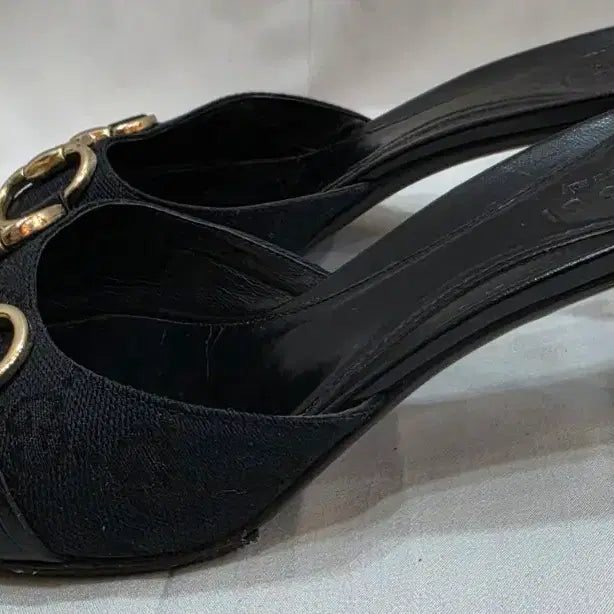 [BUNJANG] Gucci Horsebit Black Mule Heels / (정품)구찌 홀스빗 블랙 뮬 힐