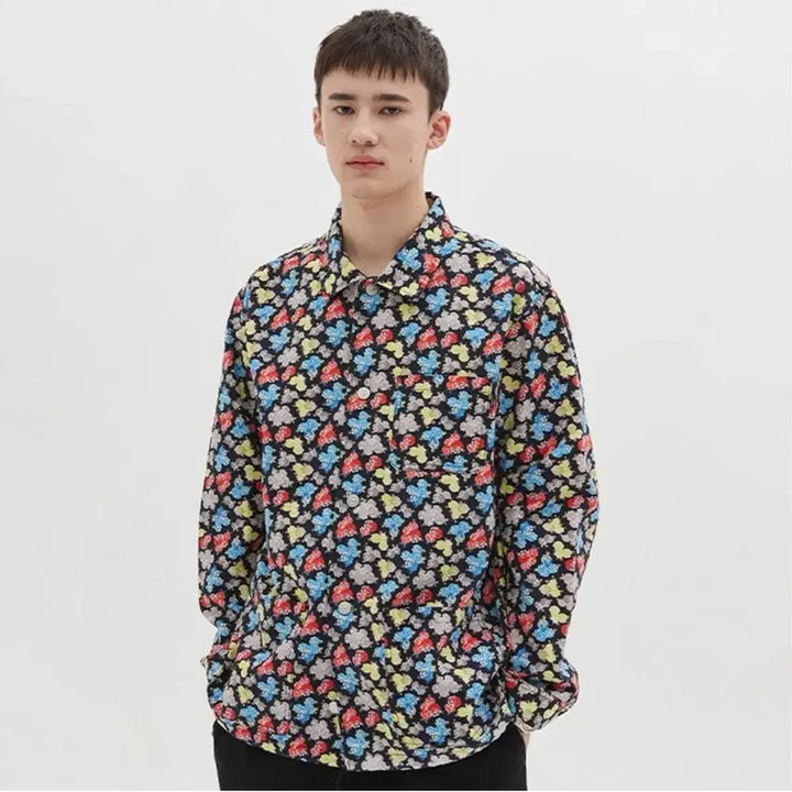 [BUNJANG] Wecanders Floral Jacket and Pants Set / 위캔더스 플로랄 자켓,팬츠 세트