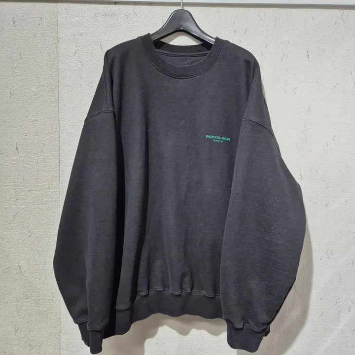 [BUNJANG] Wooyoungmi Black Sweatshirt T-shirt / 우영미 블랙 맨투맨 티셔츠