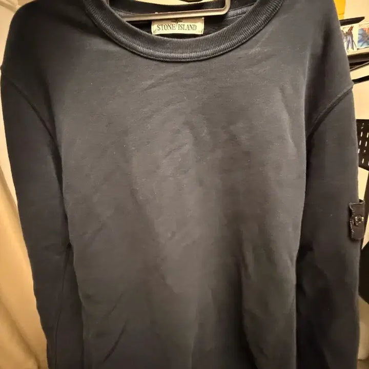 [BUNJANG] Stone Island Navy Sweatshirt T-Shirt / 스톤아일랜드 네이비 맨투맨 티셔츠