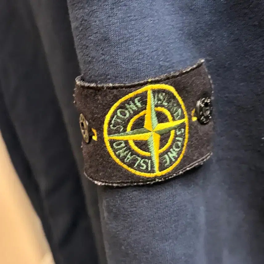 [BUNJANG] Stone Island Navy Sweatshirt T-Shirt / 스톤아일랜드 네이비 맨투맨 티셔츠