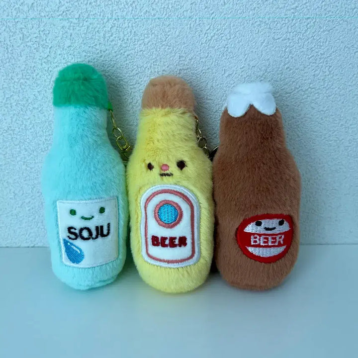 [SOLD OUT] 술병 소주/맥주 인형 키링 세트