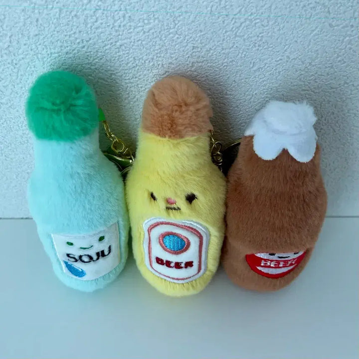 [SOLD OUT] 술병 소주/맥주 인형 키링 세트