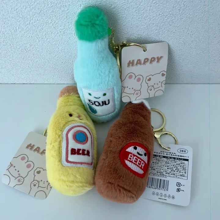[SOLD OUT] 술병 소주/맥주 인형 키링 세트