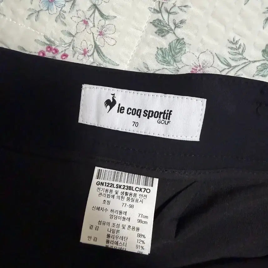 [BUNJANG] Le Coq Sportif Golf Black Skirt Size 70 / 르꼬끄 골프 치마