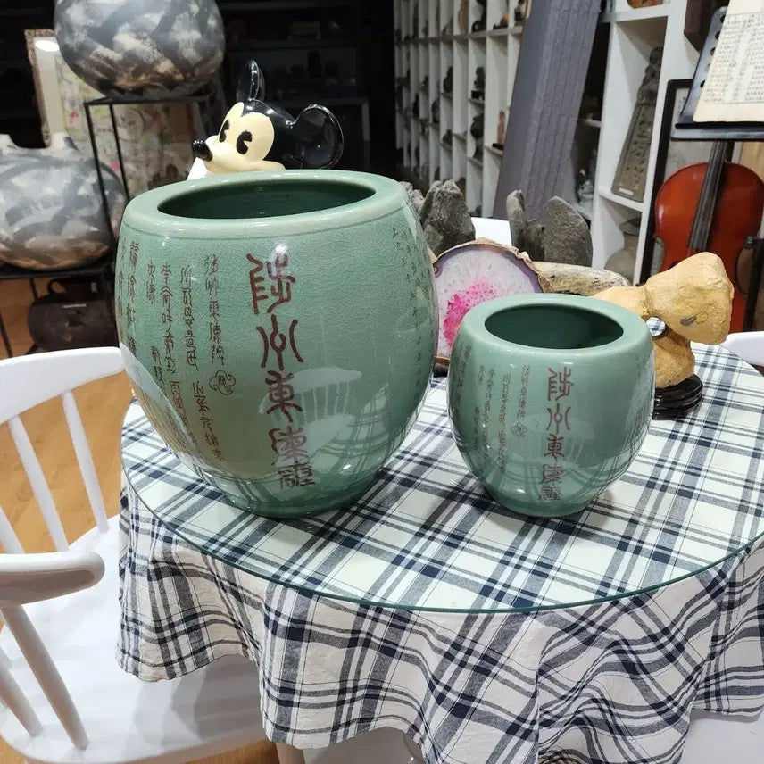 [BUNJANG] Donghae Spine Celadon Vase Set / 동해척추비 도자기