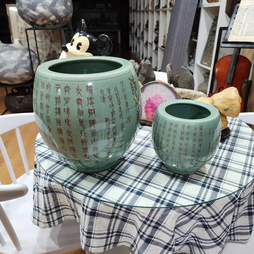[BUNJANG] Donghae Spine Celadon Vase Set / 동해척추비 도자기