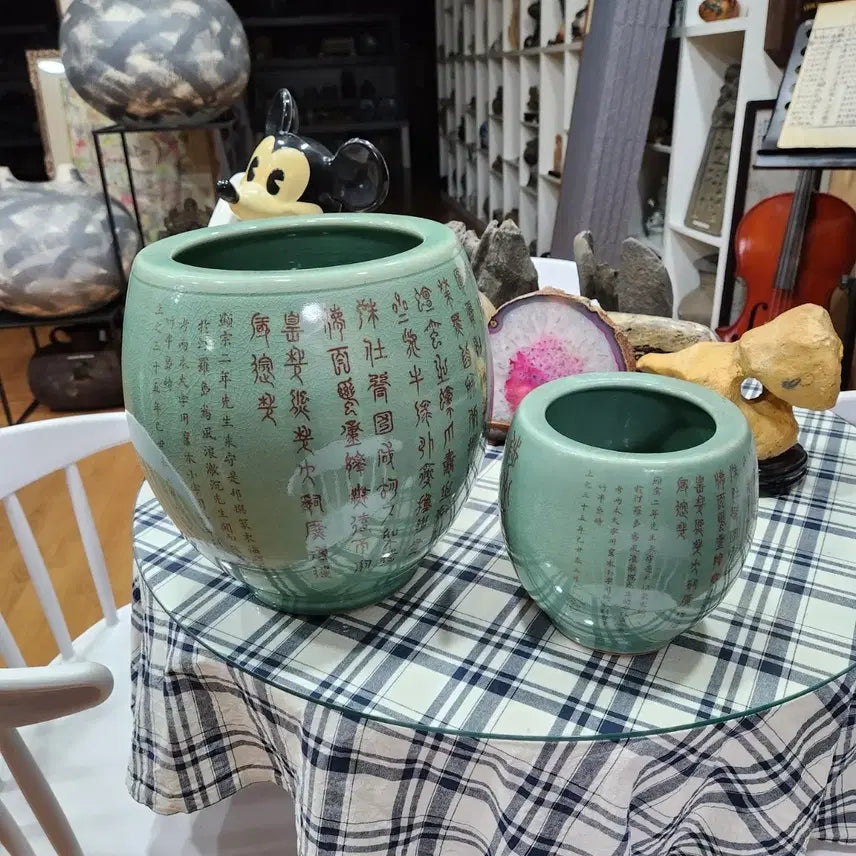 [BUNJANG] Donghae Spine Celadon Vase Set / 동해척추비 도자기