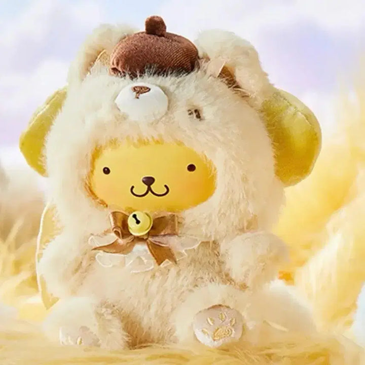[BUNJANG] Miniso Sanrio Pompompurin Fox Island Velvet Mascot Plush / 미개봉] 미니소 산리오 폼폼푸린 폭스아일랜드 여우섬 벨벳 마스코트 인형