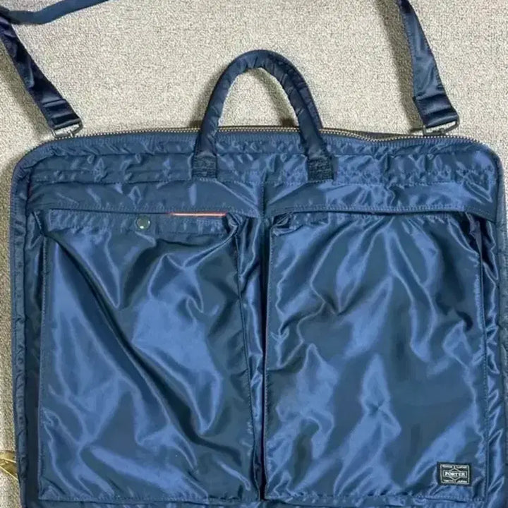 [BUNJANG] Yoshida Porter Tanker Garment Bag Navy / 요시다 포터 탱커 가먼트백 네이비