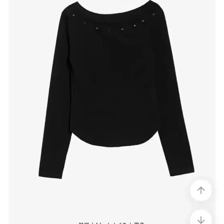 [BUNJANG] Studded Asymmetrical One-Shoulder T-Shirt / 스터드 언발 원숄더 티셔츠