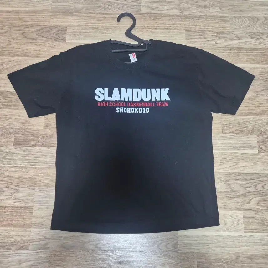 [BUNJANG] Slam Dunk Shohoku Black T-Shirt / 슬램덩크 쇼호쿠 블랙 반팔 티셔츠