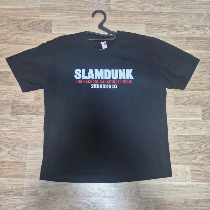 [BUNJANG] Slam Dunk Shohoku Black T-Shirt / 슬램덩크 쇼호쿠 블랙 반팔 티셔츠
