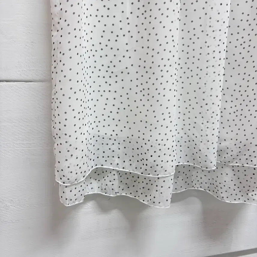 [BUNJANG] Mori Girl Dot Pintuck Chiffon Blouse JPN / 도트 핀턱 모리걸 쉬폰 모리걸 블라우스  JPN