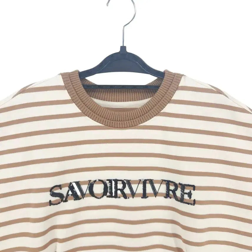 [BUNJANG] SYSTEM 23S Batwing Short Sleeve T-Shirt Beige / [여90(F)]시스템 23S 가오리핏 반팔티[Y64-248]/레이디블루