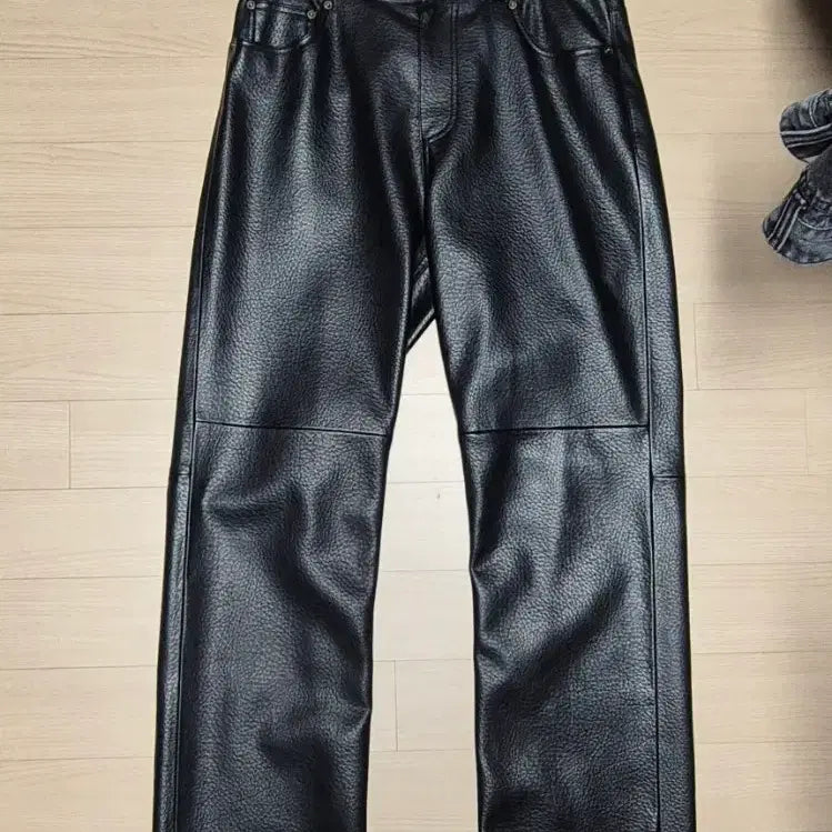 [BUNJANG] Recto Faux Leather Pants Black / [최저가]렉토 faux 레더 팬츠 블랙