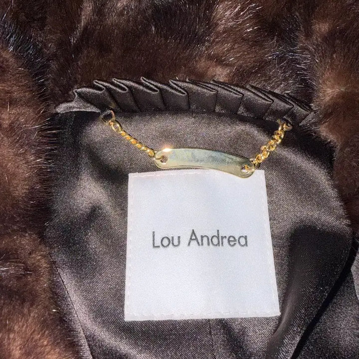 [BUNJANG] Lou Andrea Mink Fur Coat Brown / Lou Andrea 밍크 모피코트 브라운