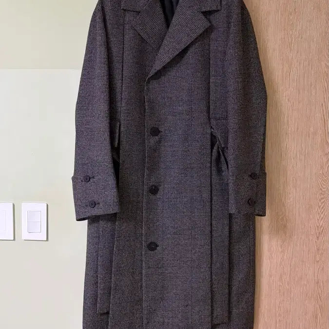 [BUNJANG] Wooyoungmi 21FW Check Main Coat / 우영미 21fw 메인 체크 코트 판매