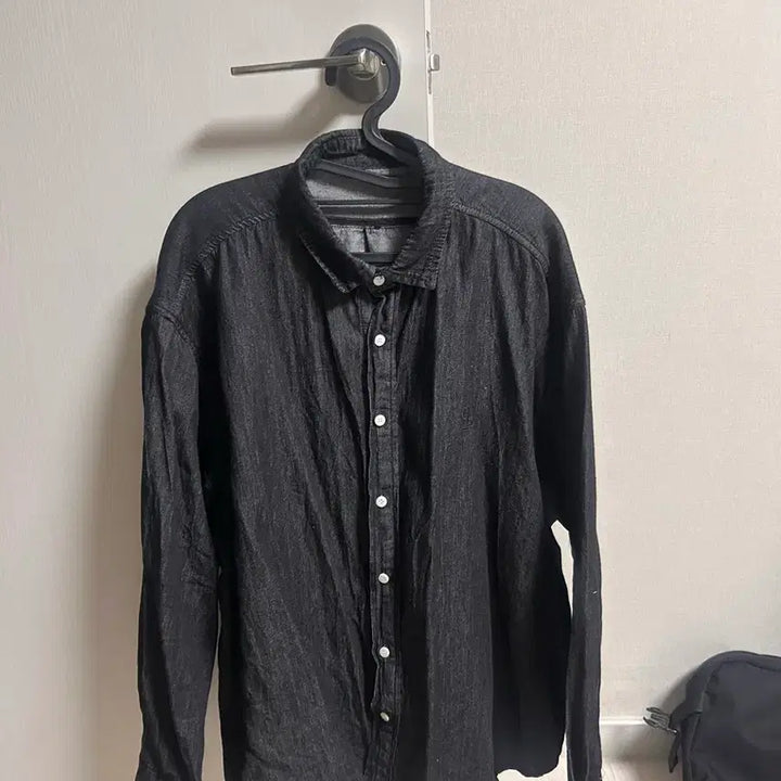 [BUNJANG] La Fille Store Denim Shirt Long Sleeve M / 라퍼지스토어 데님셔츠 긴팔 M