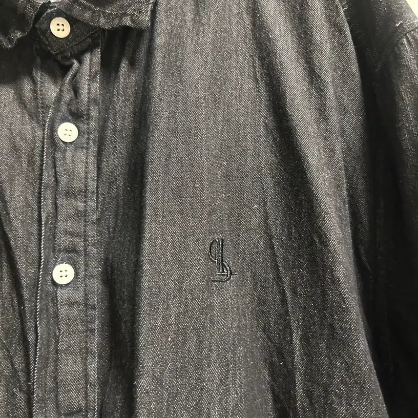 [BUNJANG] La Fille Store Denim Shirt Long Sleeve M / 라퍼지스토어 데님셔츠 긴팔 M