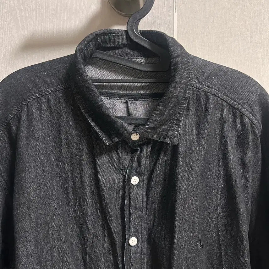[BUNJANG] La Fille Store Denim Shirt Long Sleeve M / 라퍼지스토어 데님셔츠 긴팔 M