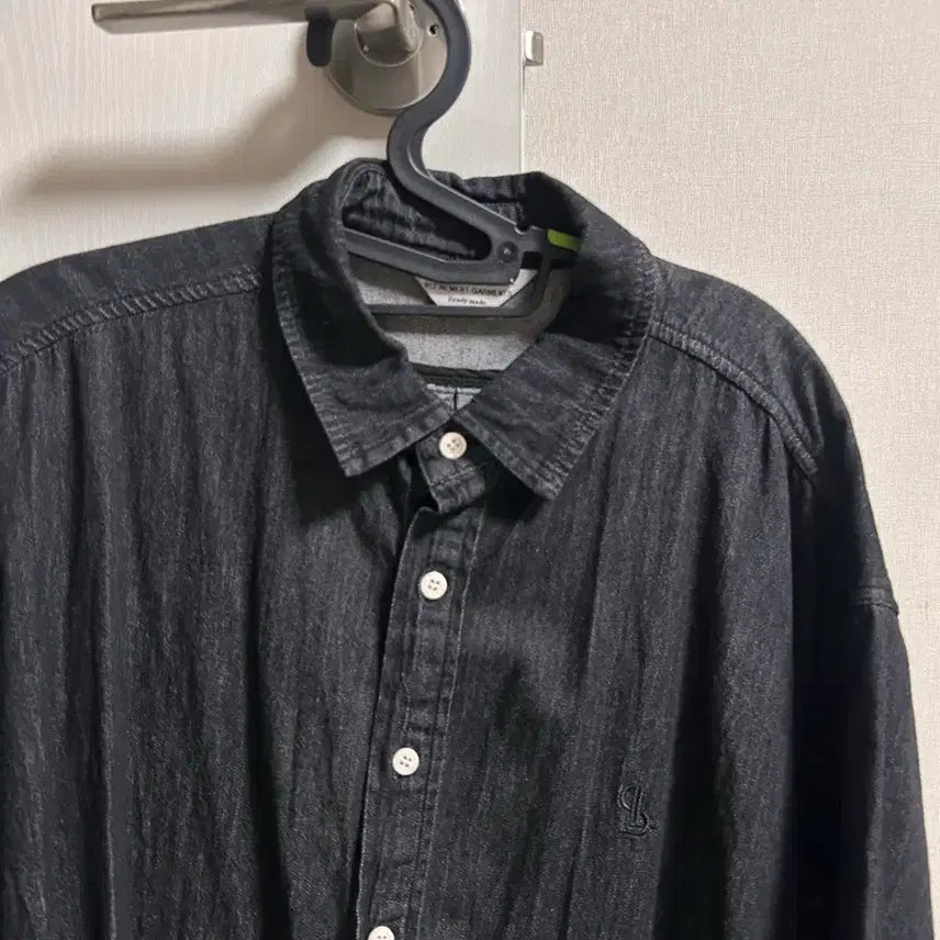 [BUNJANG] La Filer Store Denim Short Sleeve Shirt Medium / 라퍼지스토어 데님 반팔 셔츠 M