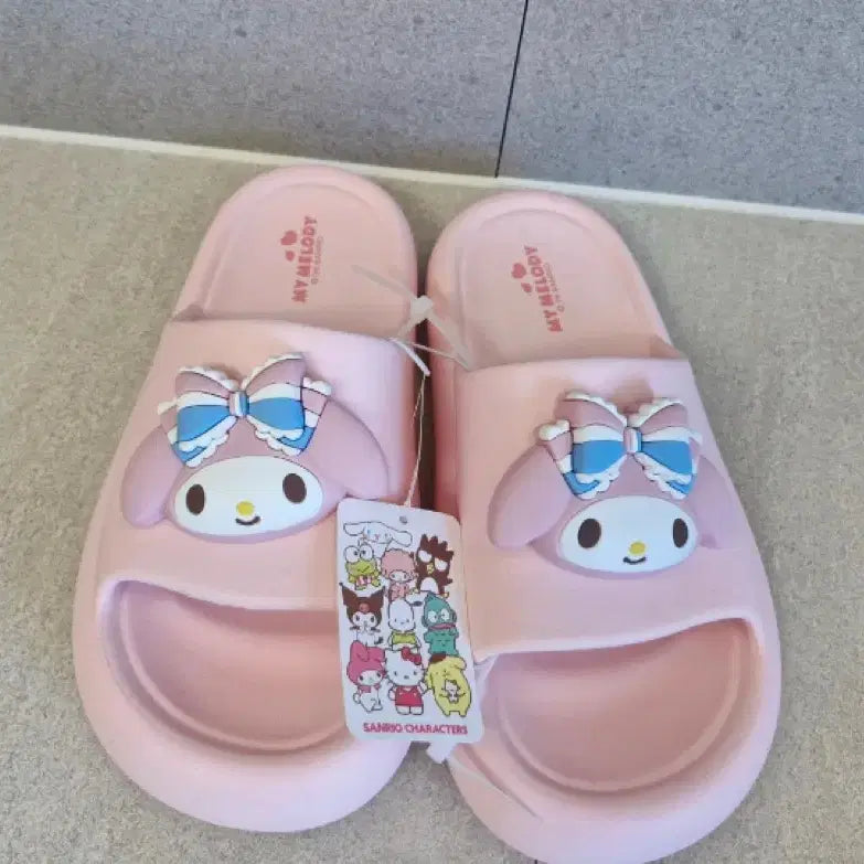 [BUNJANG] My Melody Pink Slippers (Size 250mm) - New / 마이멜로디 핑크 슬리퍼 250mm 새상품
