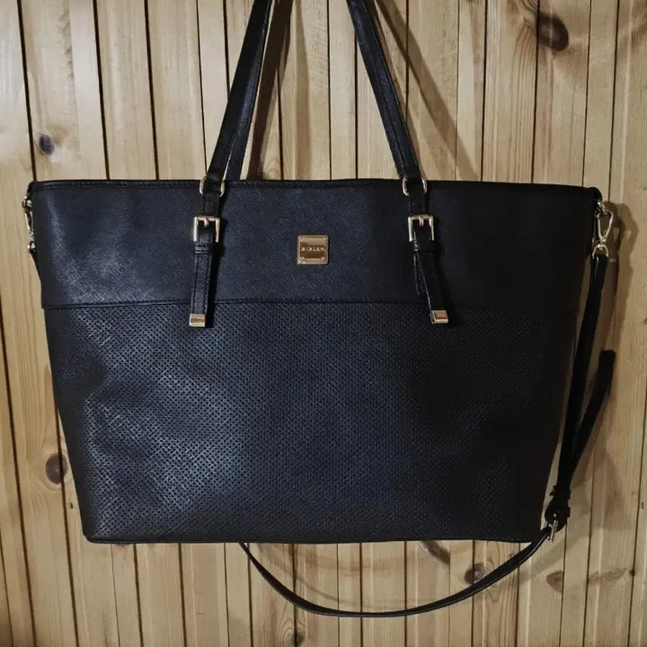 [BUNJANG] Sisley Leather Perforated Shopper Shoulder Bag / 시슬리 가죽 펀칭 쇼퍼백 숄더백