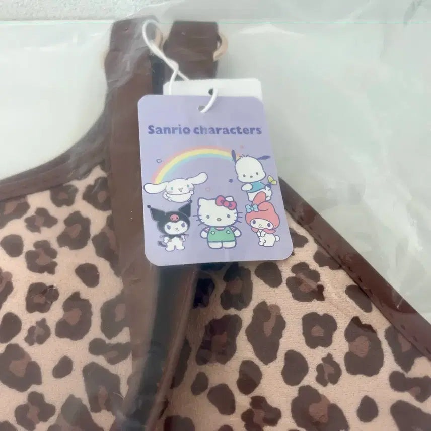 [BUNJANG] Hello Kitty Leopard Hobo Tote Bag / 헬로키티 레오파드 호보백 토트백