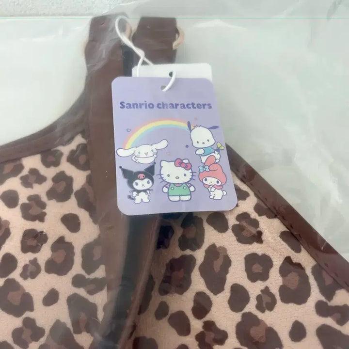 [BUNJANG] Hello Kitty Leopard Hobo Tote Bag / 헬로키티 레오파드 호보백 토트백