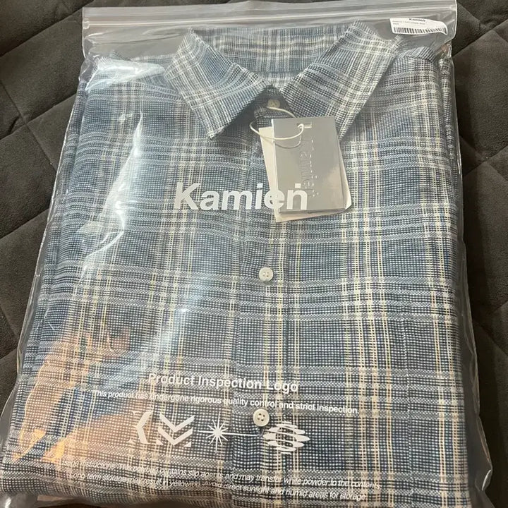 [BUNJANG] Kamien Belarus Linen Check Shirt / [2] 카미엔 벨라루스 린넨 체크 셔츠
